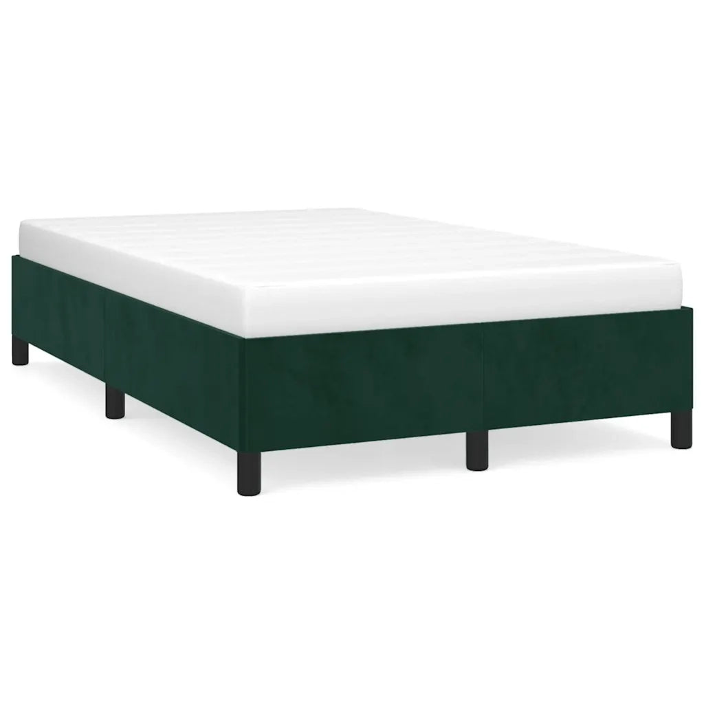 Giroletto senza Materasso Verde Scuro 120x190 cm Velluto 3269654