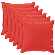 Federa 6 pcs HOUTEN Rosso 40 x 40 cm Poliestere 916934