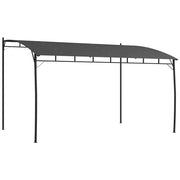 Gazebo Pergola ¨C zephmum ¨C Grigio Scuro Metallo Poliestere 400x296x262 cm