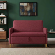 Divano con Storage Rosso Vino 122 x 78 x 87 cm Poliestere 42036894
