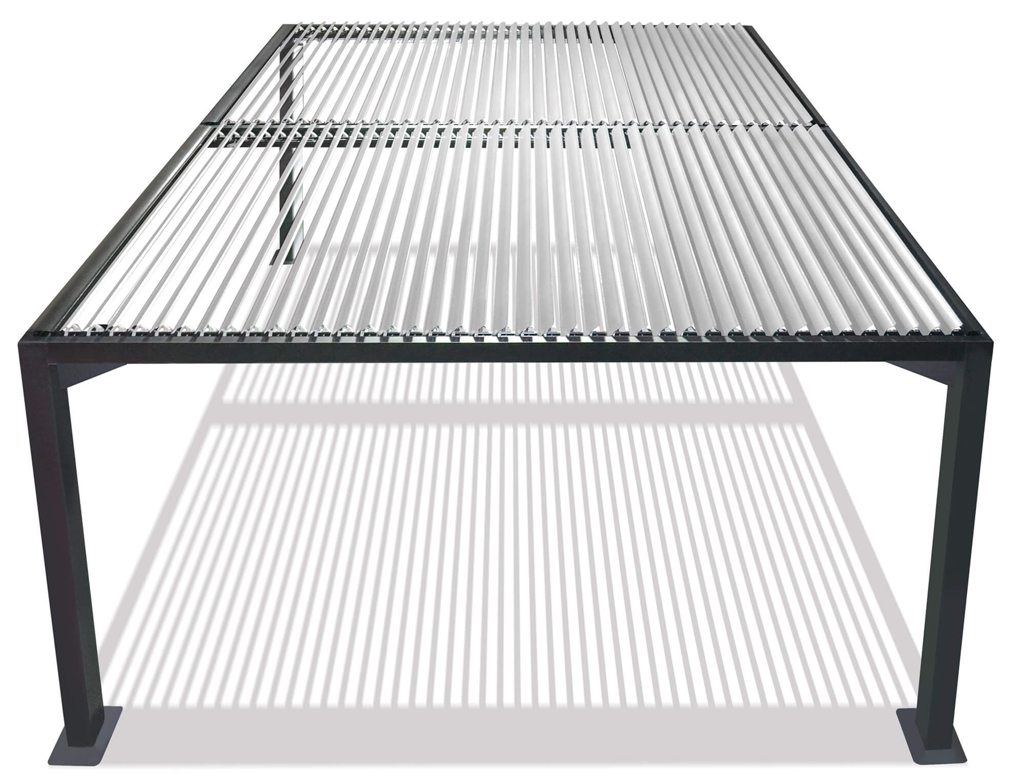 Pergola da Giardino 3x3m in Alluminio Antracite