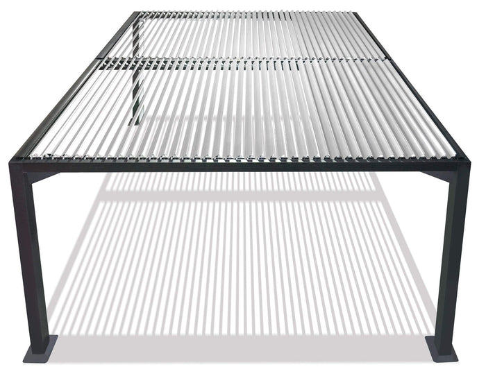 Pergola da Giardino 3x3m in Alluminio Antracite