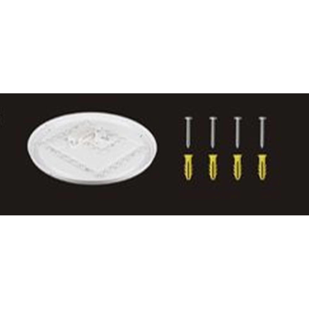 Trade Shop - Plafoniera Soffitto 65w ø50cm Led Tondo A Strati Cristalli Decorato Luce Fredda 63283 -