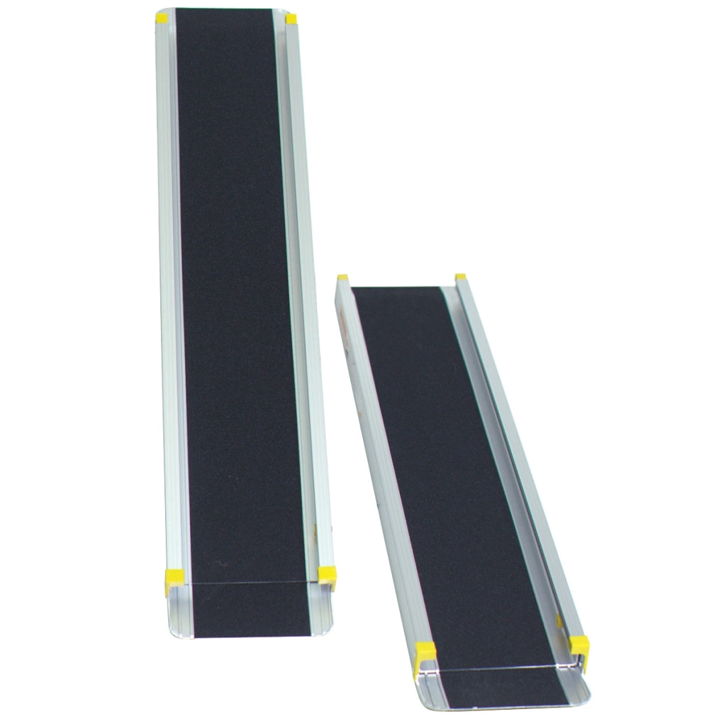 2 x Rampa da trazione di carico pieghevole in alluminio capacit¨¤ di carico di 270kg