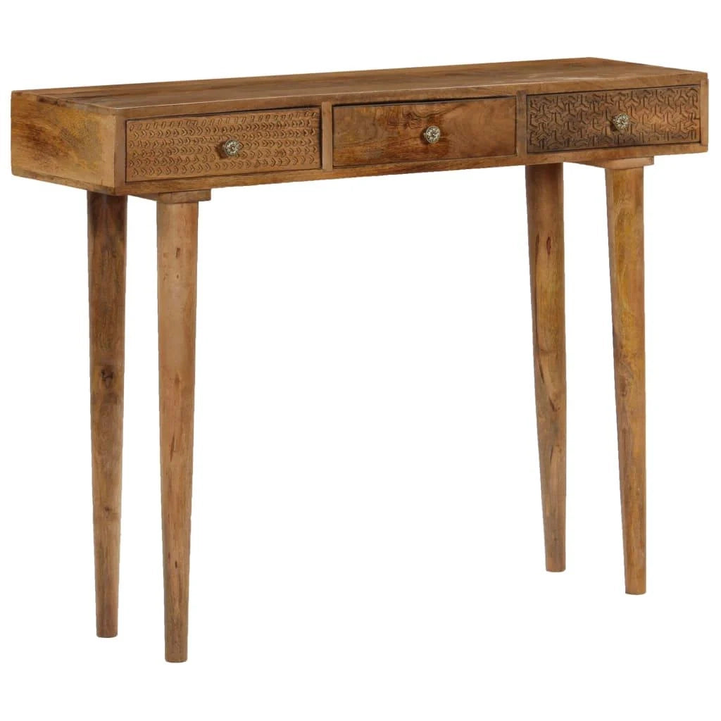 Buffet credenza mobiletto consolle mobile contenitore legno massello di mango 102 cm 4402129