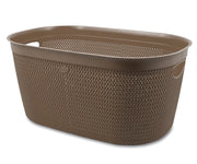 Cestino Biancheria Portabiancheria intreccio Moka 39 x 59 x 27 cm