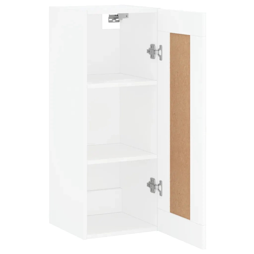 Mobile a Parete Bianco 34,5x34x90 cm in Legno Multistrato 835018