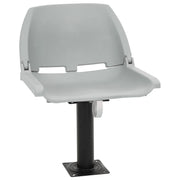 Set Sedile Barca Pieghevole 2pz Senza Cuscino Grigio 48x51x41cm