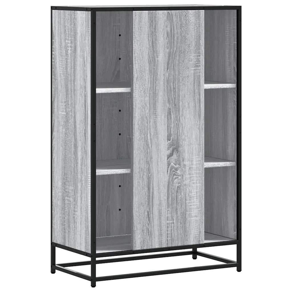 Credenza-Buffet-Armadio da cucina Grigio Sonoma 68x35x106,5 cm Legno Multistrato Metallo