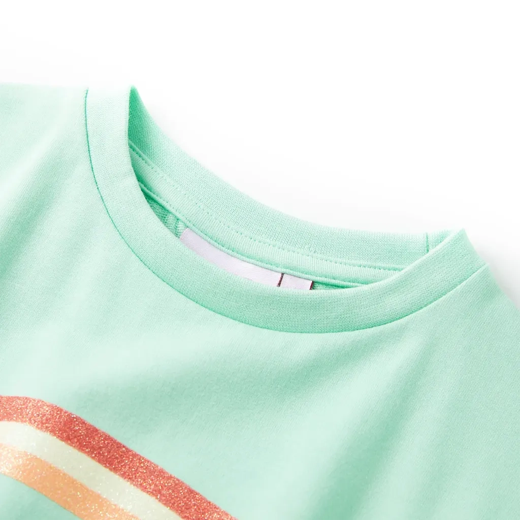 Abito da Bambina con Coulisse Verde Brillante 128 CFW8374930