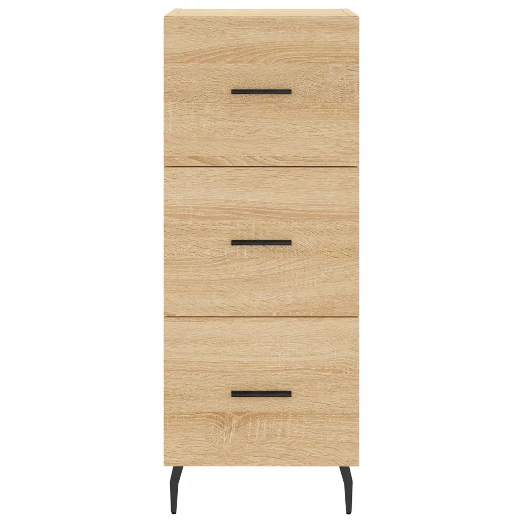 Credenza-Buffet-Armadio da cucina Rovere Sonoma 34,5x34x180 cm in Legno Multistrato 697011