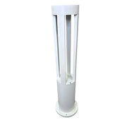 Lampione LED da Giardino 80cm con Palo Bianco 15W IP65 CCT Switch 3 Tonalità Luce selezionabili 3000K 4000K 6500K illuminazione residenziale