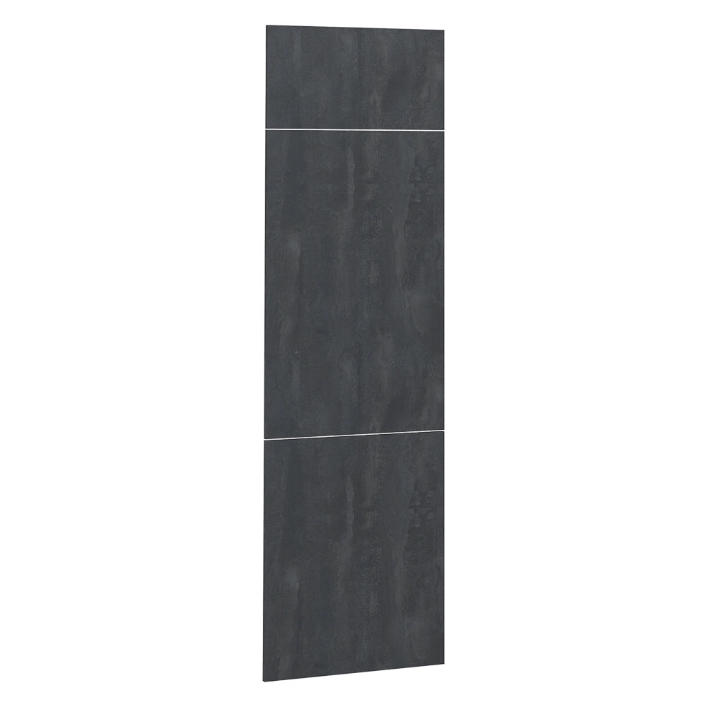 Vicco Frontale cucina Calcestruzzo nero 59.6 x 196 cm frontale del mobile per mobile per frigorifero