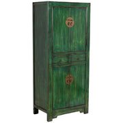 Armadio in legno verde 80x48x184h cm