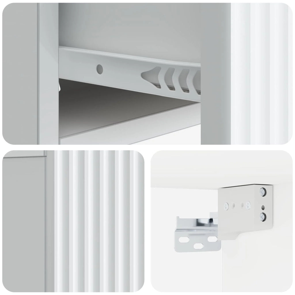 Mobiletto da notte a muro con cassetto Bianco 49 x 34,5 x 20 cm 898445