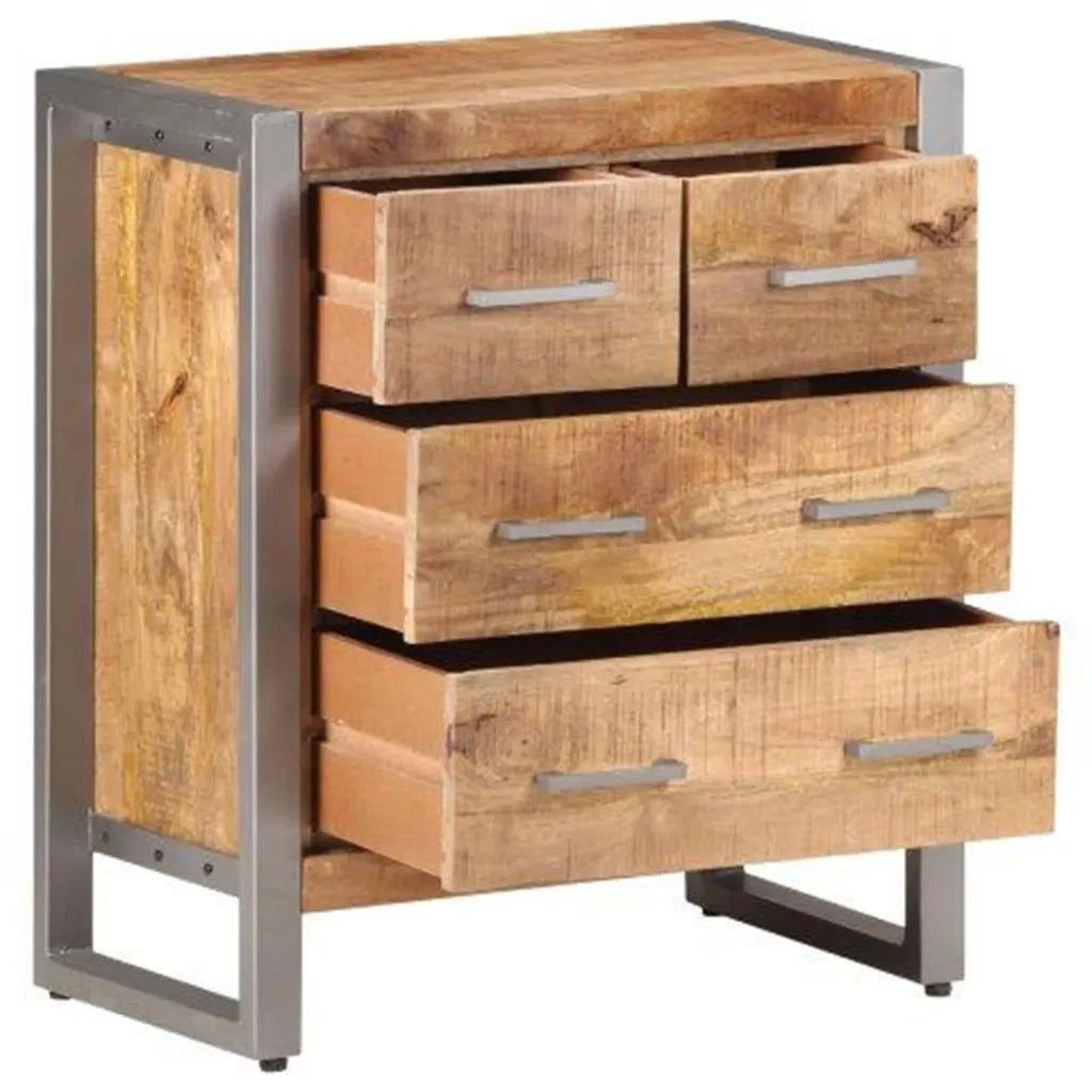 Credenza 60x35x70 cm in Legno di Mango Grezzo cod mxl 16477