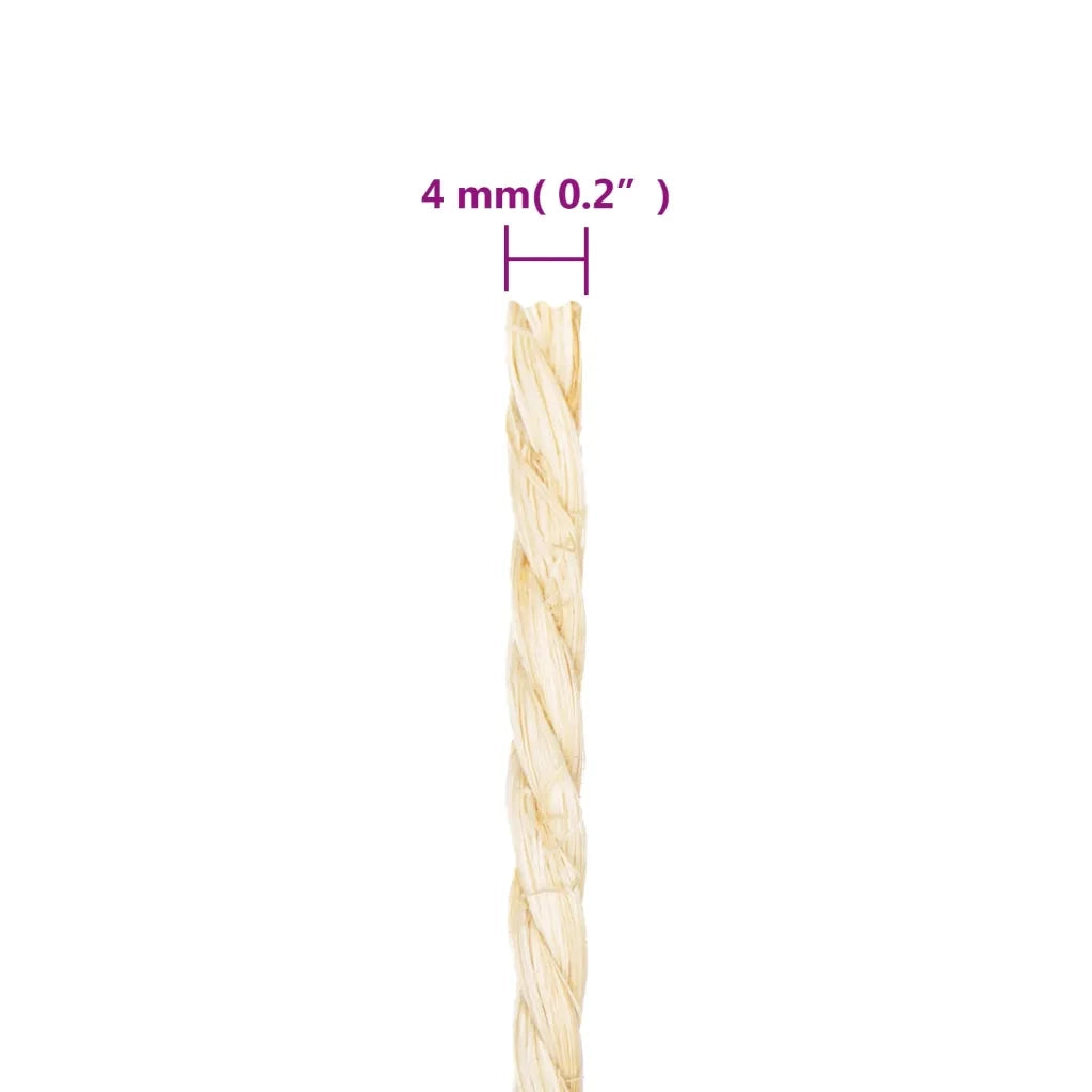 Corda in Sisal 100% 4 mm 50 m