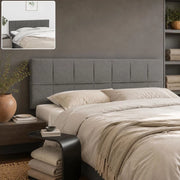 Headboards, 2 Pieces, Dark Grey, 72x5x78/88 Cm, Fabric