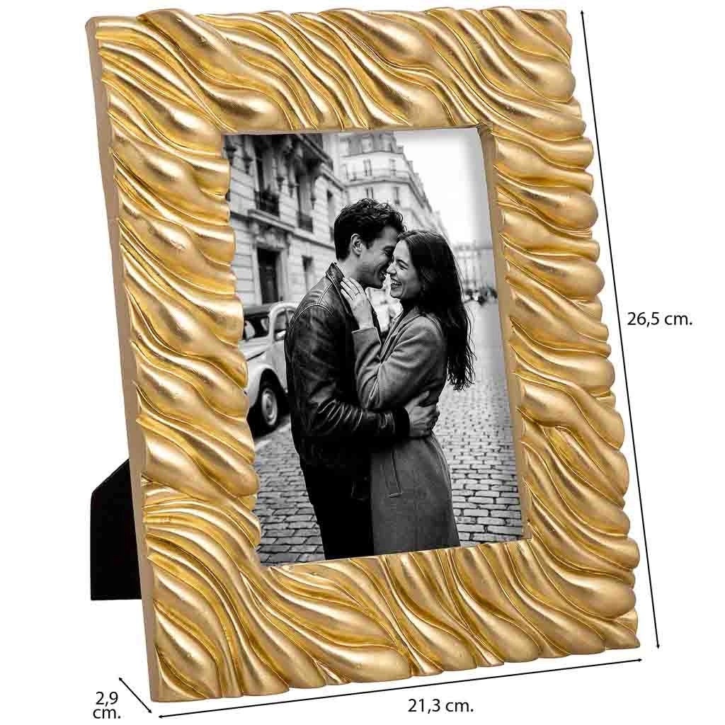 Portafoto 13X18 oro 21,3x2,9x26,5h cm