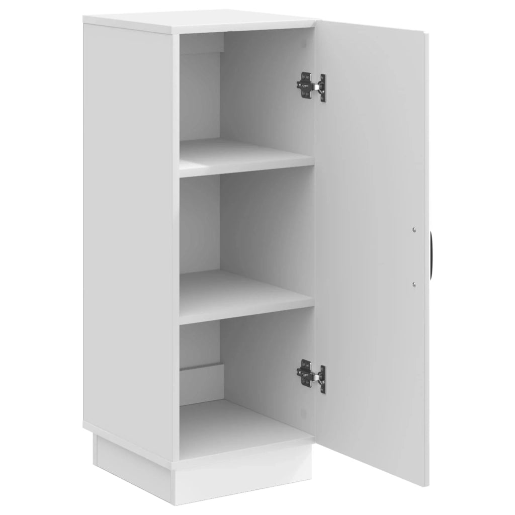 Credenza | Madia | Buffet da pranzo | Armadio da pranzo Bianco Lucido 33 x 34,5 x 87 cm Legno ingegnerizzato
