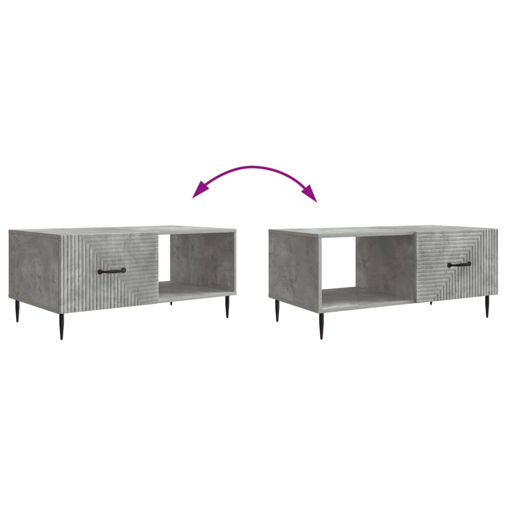 Tavolino da salotto Grigio Cemento 90 x 50 x 40 cm 894958