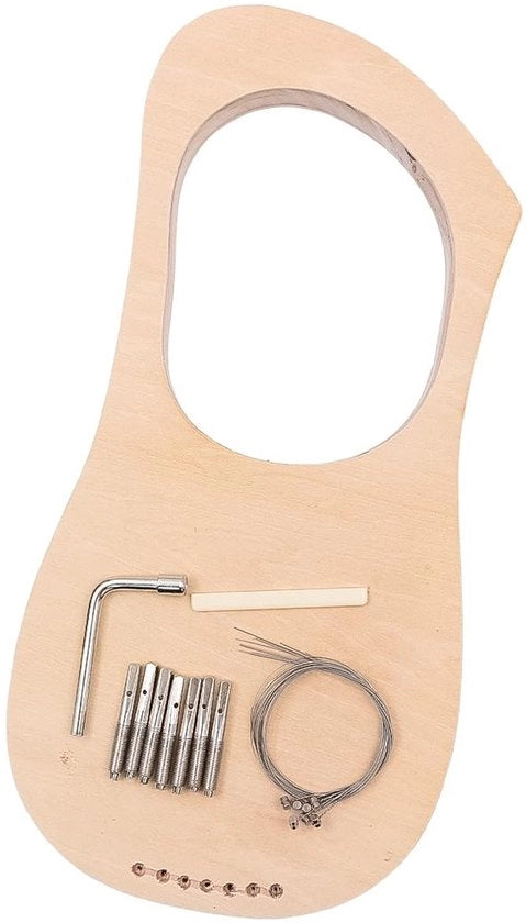Harp in Legno per Principianti 7 Corde con Chiave di Accordatura