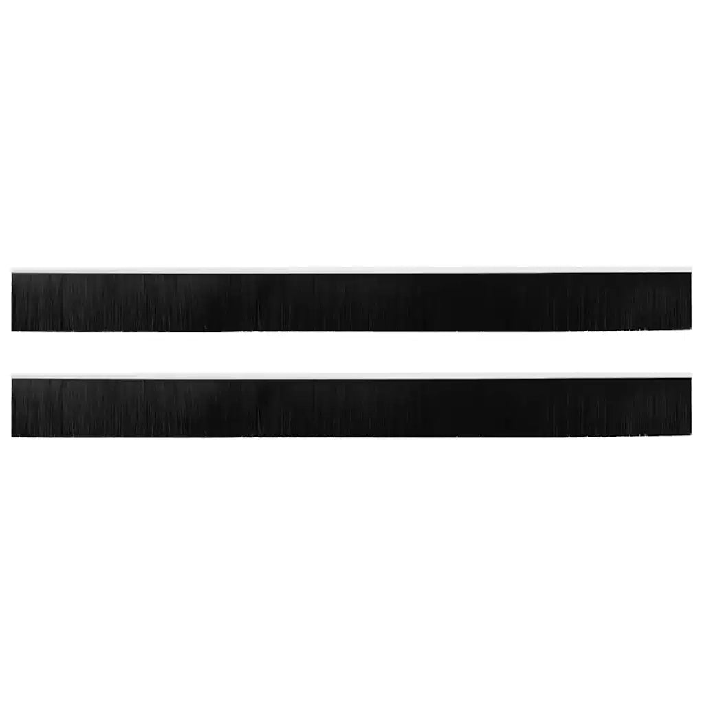 Spazzole per porte a vite 2 pcs Bianco 100 cm Lega di alluminio 42019549