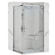 Cabina Doccia Rea Punto 80x100 con piatto doccia Savoy