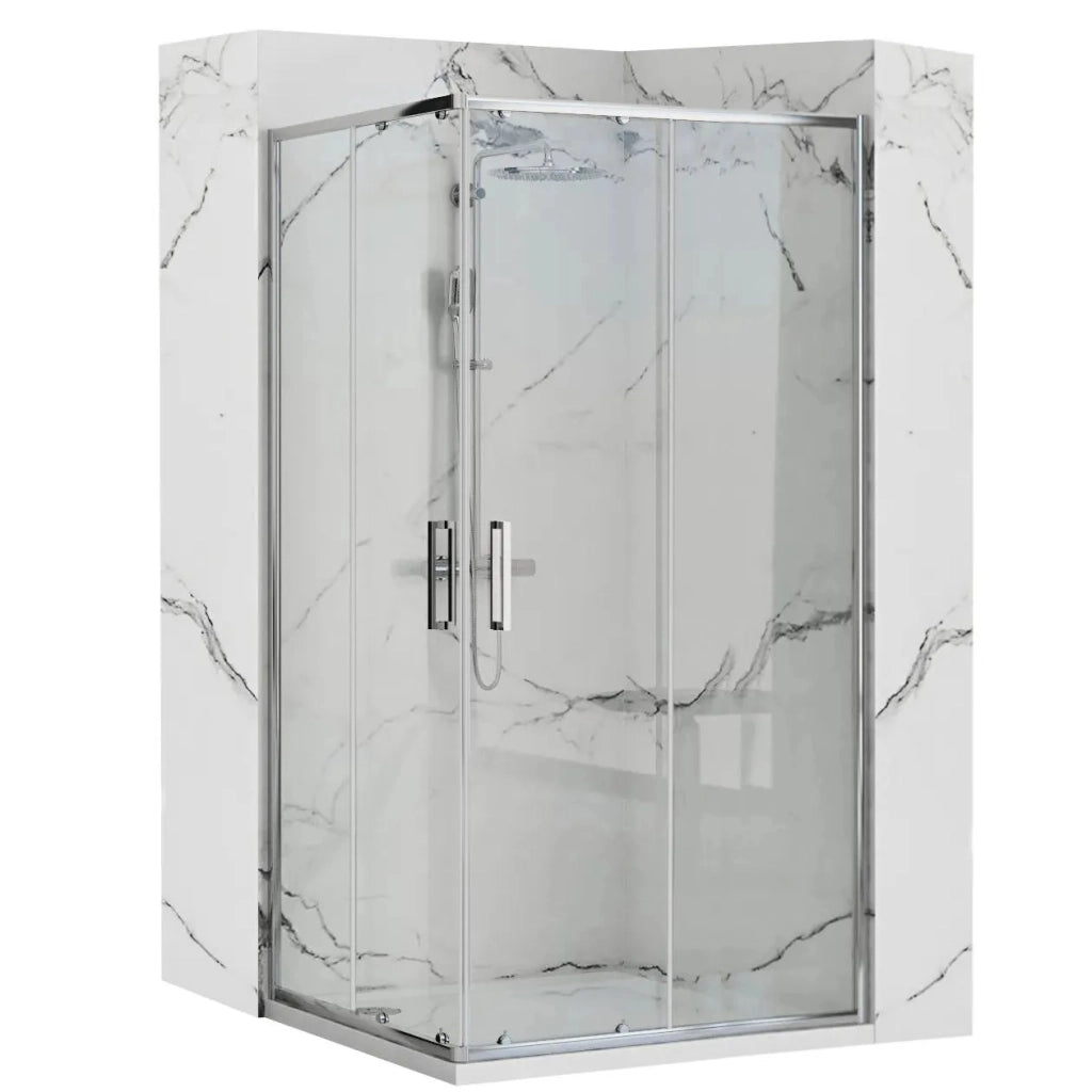 Cabina Doccia Rea Punto 80x100 con piatto doccia Savoy