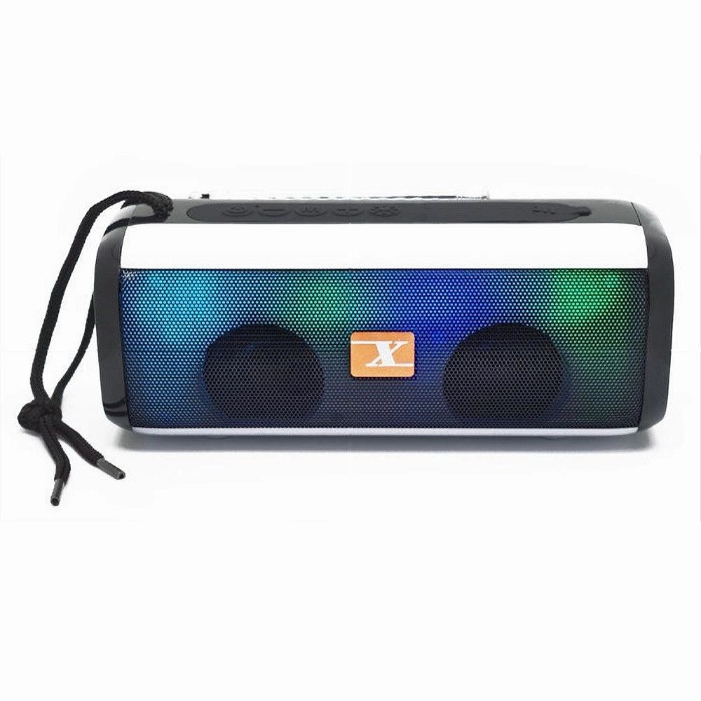 Trade Shop - Cassa Altoparlante Bluetooth Senza Fili Audio Portatile Effetto Rgb Tf Usb Tg-144 -