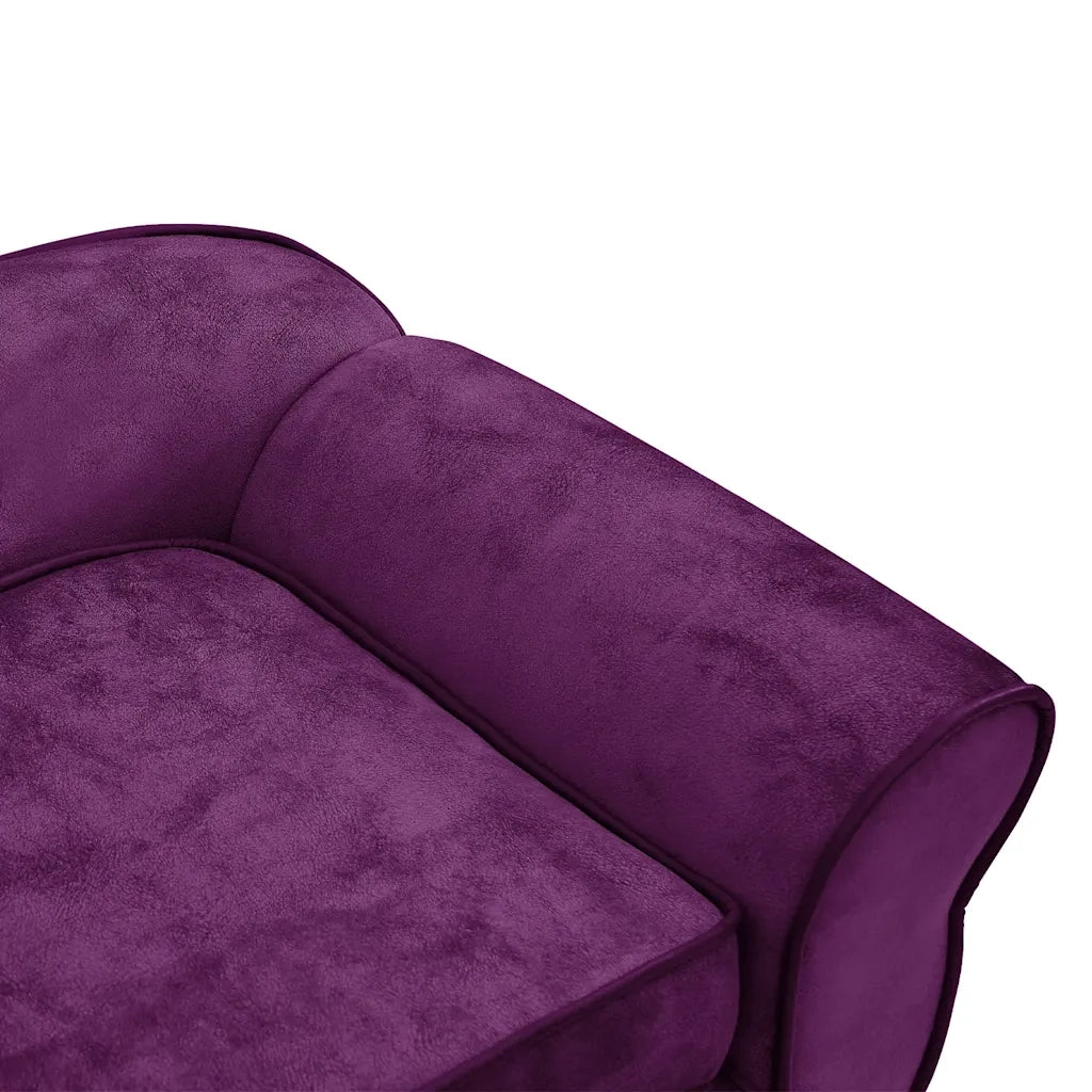 Divano per Cani Borgogna 72x45x30 cm in Peluche 171041