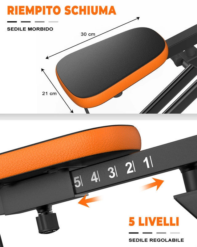 Squat Machine ,  ausilio per squat per fianchi e gambe, facile installazione, pieghevole, con impugnature ergonomiche, con display LCD