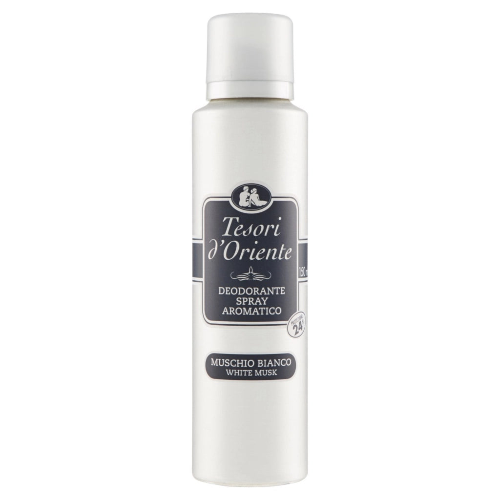 SET 2 CONFEZIONI TESORI D'ORIENTE DEODORANTE SPRAY MUSCHIO BIANCO DA 150 ML