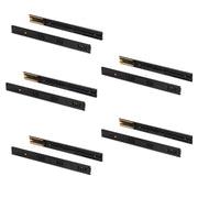 Set 10 Guide Cassetto con Chiusura Soft 45x550 mm in Acciaio Emuca Nero