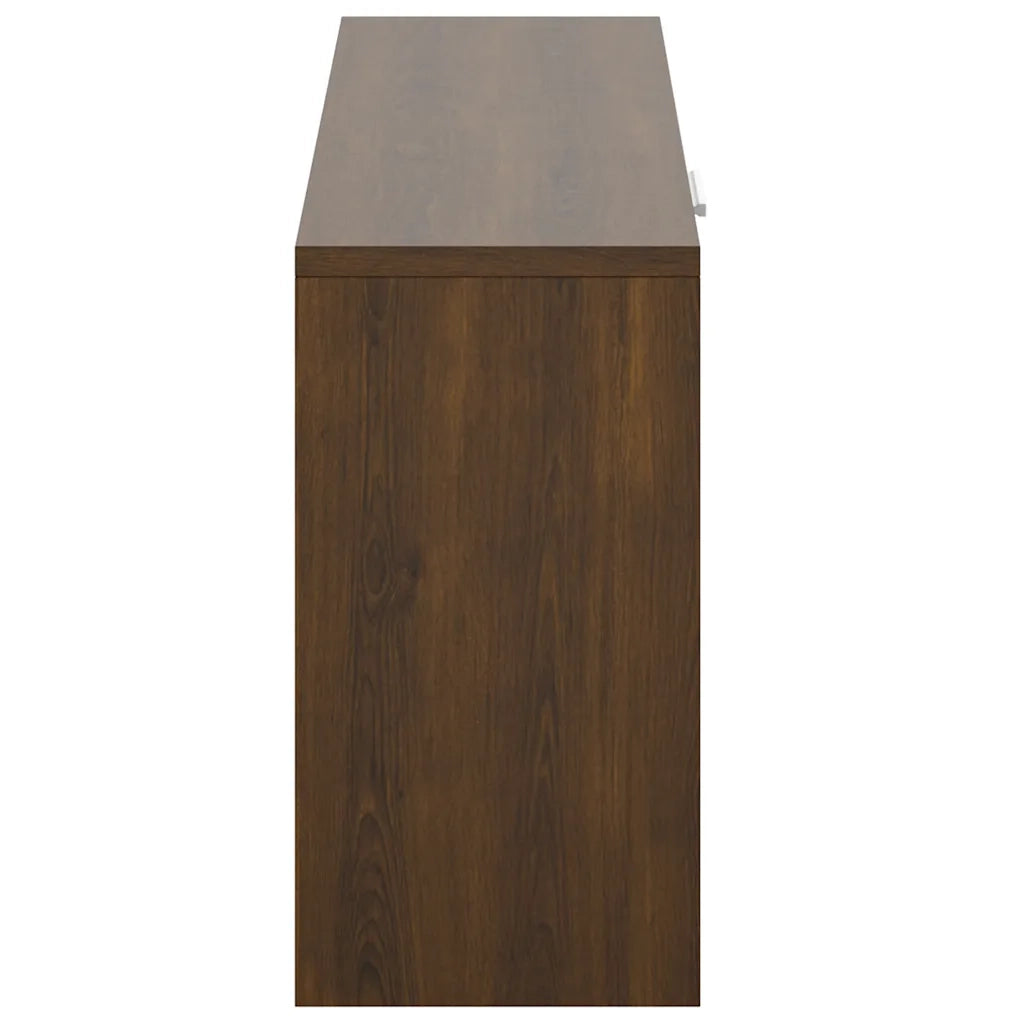vidaXL Scarpiera Rovere Marrone 80x24x45 cm in Legno Multistrato