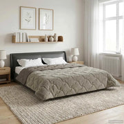 Piumone Completo Annuale Trapuntato Grigio chiaro 200 x 220 cm 42026249