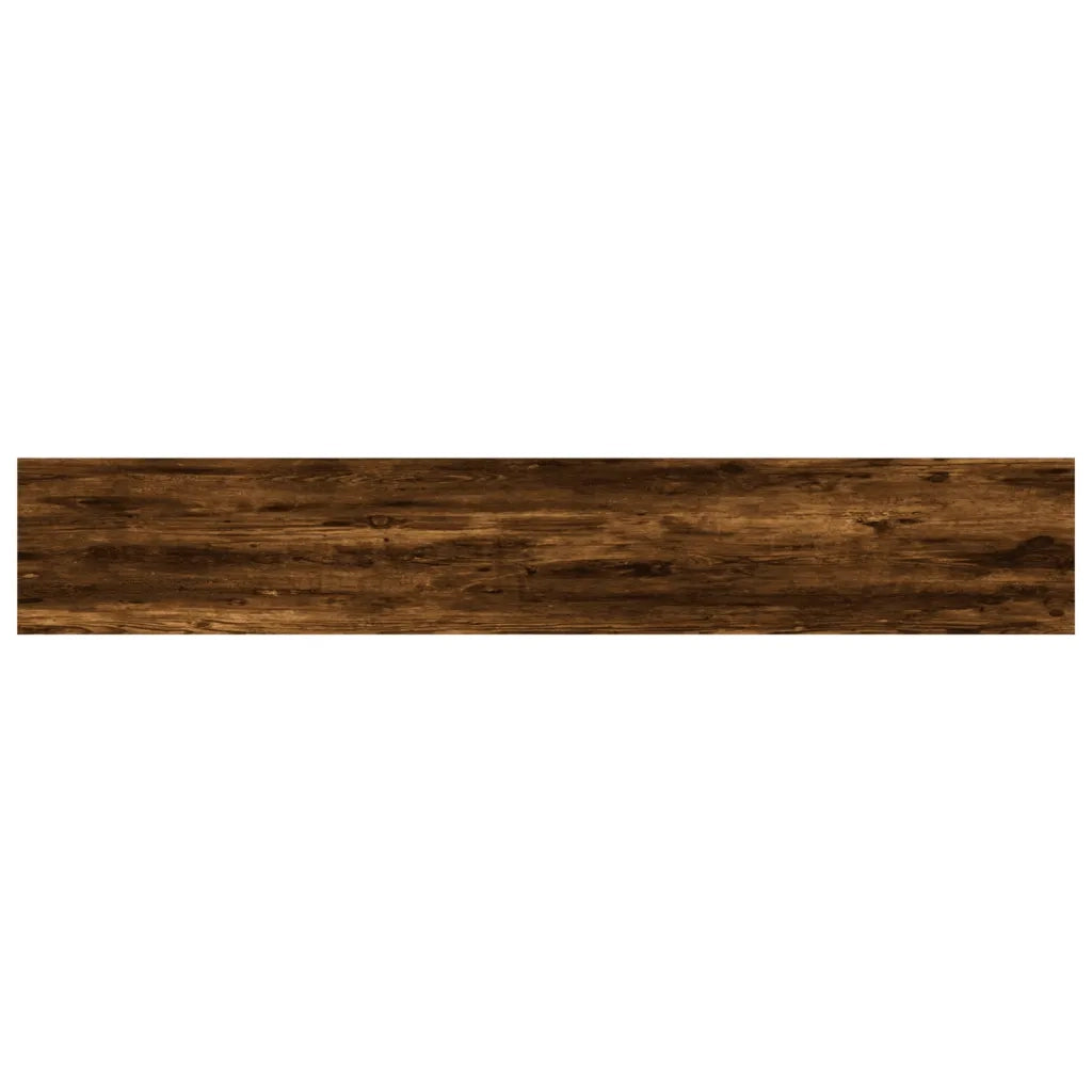 Mensole Parete 4pz Rovere Fumo 60x10x1,5 cm Legno Multistrato 838225