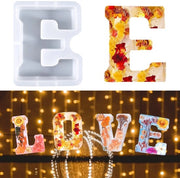 Set di lettere in silicone per decorazioni DIY da 7 cm, alfabeto da A a Z