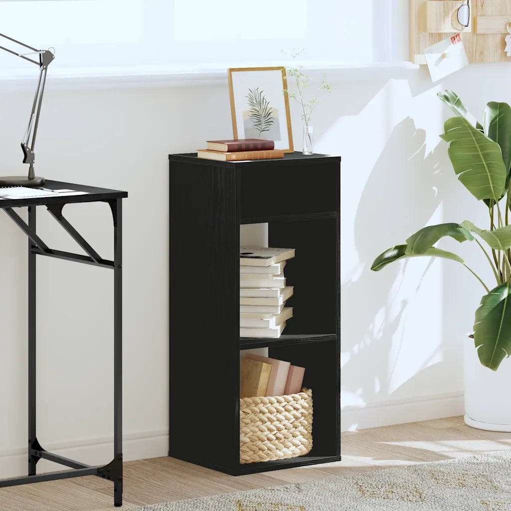 vidaXL Libreria Nera 34x31x80 cm in Legno Multistrato