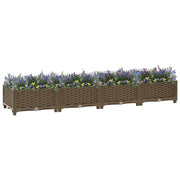 Fioriera Rialzata-Vaso da Esterno-Fioriera Elevata 160x40x23 cm in Polipropilene 773149