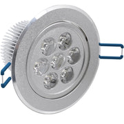 Trade Shop - Faro Faretto A Led 7w Da Incasso A Molla Con Alette Calda Fredda Driver Incluso -