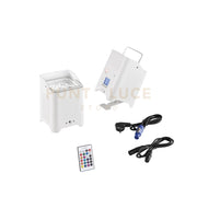 PROIETTORE LED SHOW RICARICABILE 108W RGBW+UV Wi-Fi IP22 13,6X13,6X19,6CM