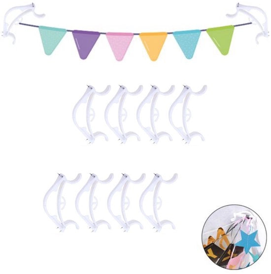 8 Pezzi di Viti a Slinga per Appendere Slinghe - Slinghe - Viti a Slinga - Viti a Slinga per Slinghe - Accessori per Decorazioni di Compleanno