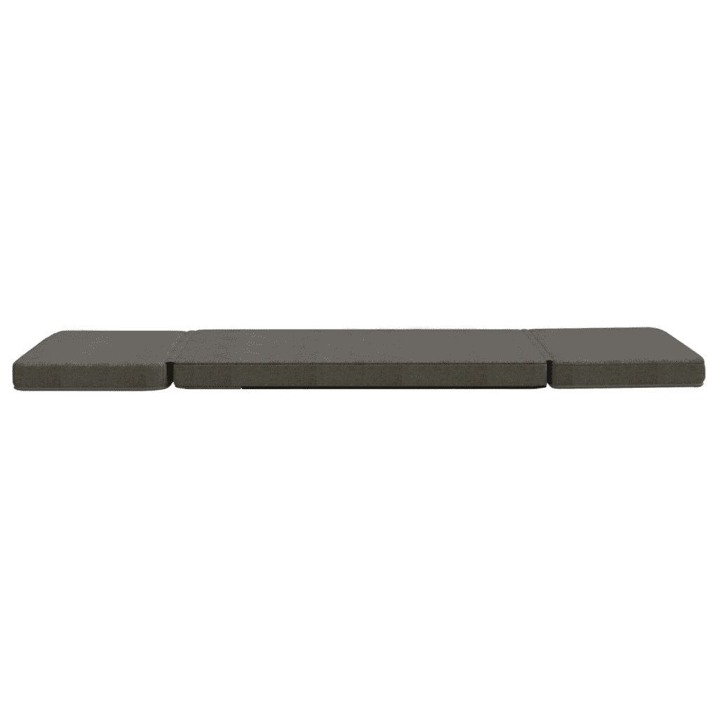 Sedia da Pavimento Pieghevole Grigio Scuro in Tessuto 336550