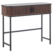Tavolo consolle moderno con porta scorrevole in legno scuro stile rustico soggiorno ingresso