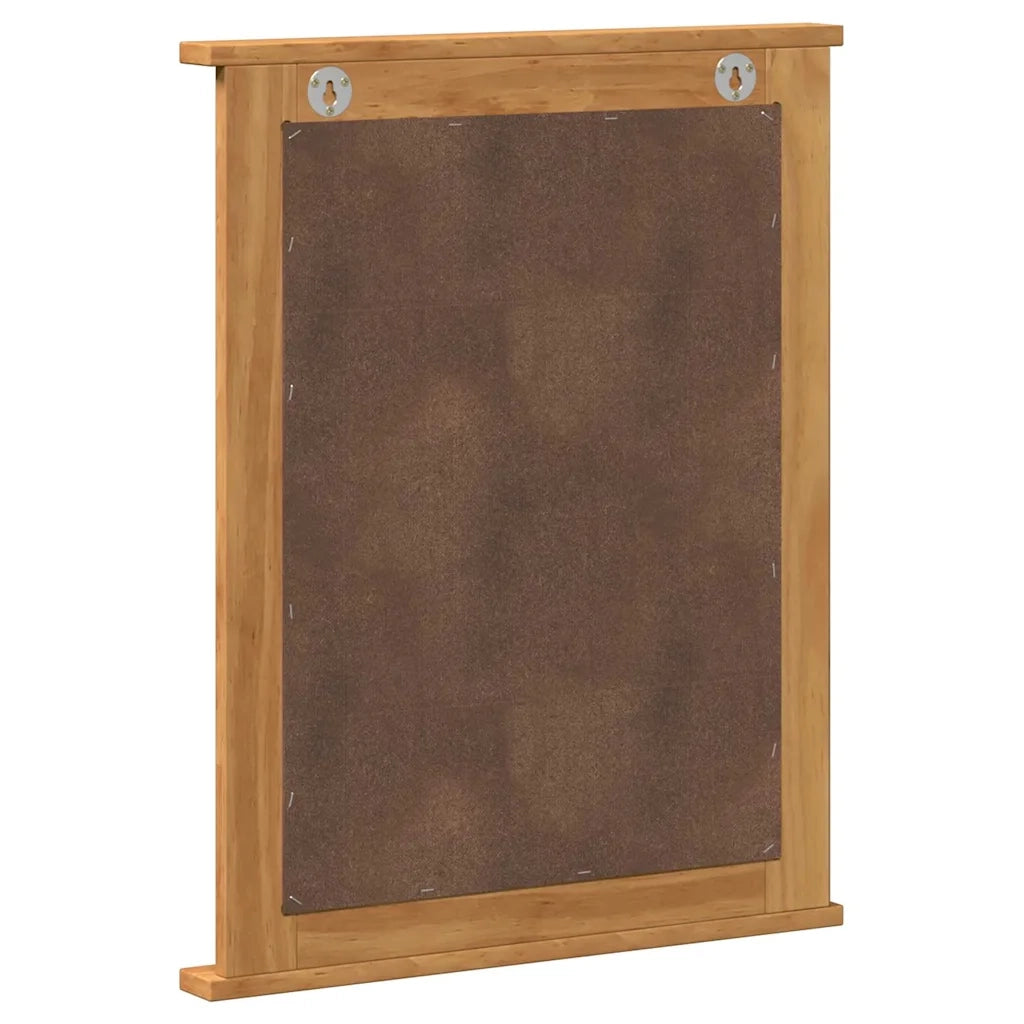 vidaXL Specchio con specchio VIGO marrone ambrato 55.5 x 5 x 70 cm