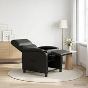 Divano Sedia-Poltrona reclinabile Nero Similpelle 978035