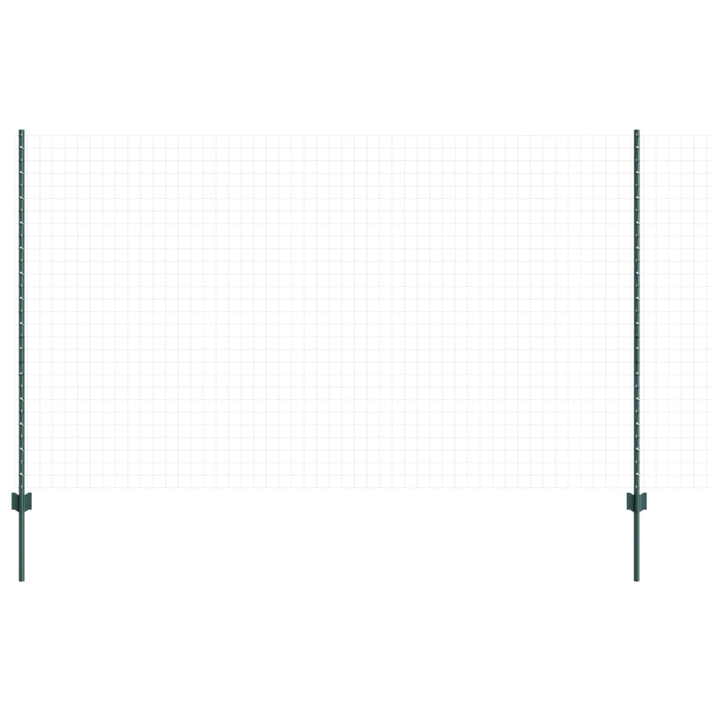 Pali per Recinto 5 pcs U-Channel Verde 140 cm Acciaio