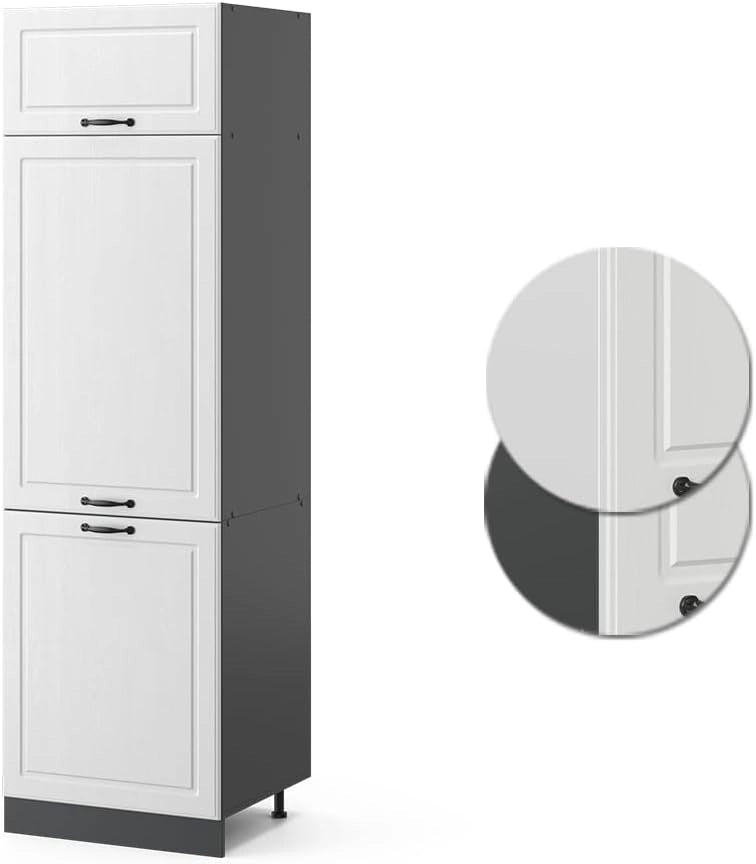 Armadio frigorifero R-Line, Bianco casa di campagna, 60 cm, per la libera combinazione all'interno di sistemi cucina modulari