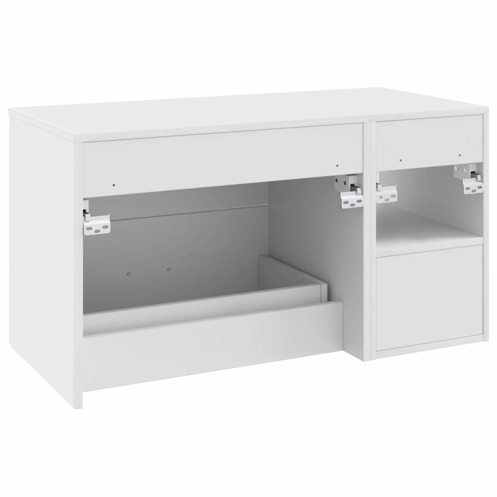 Set di mobili per il bagno 2 pz Bianco Legno ingegnerizzato 3403936